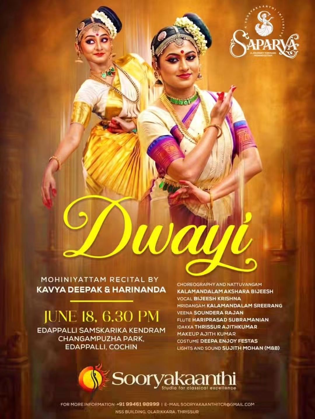 Dwayi – Mohiniyattam Recital .